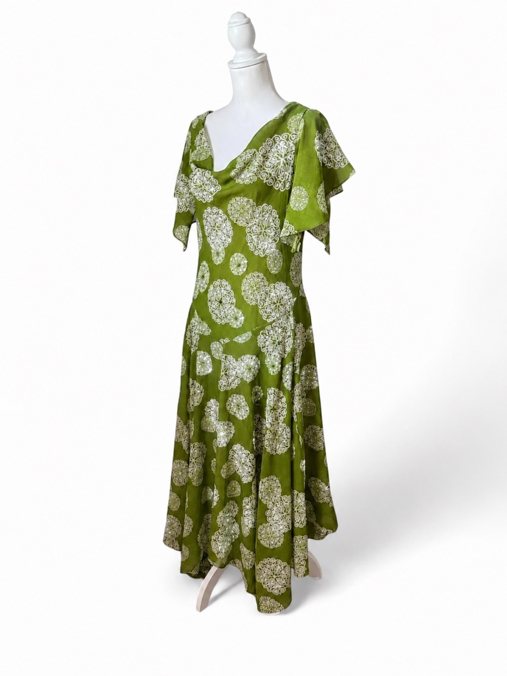 Vintage Fairy Beaded a handkerchief dress